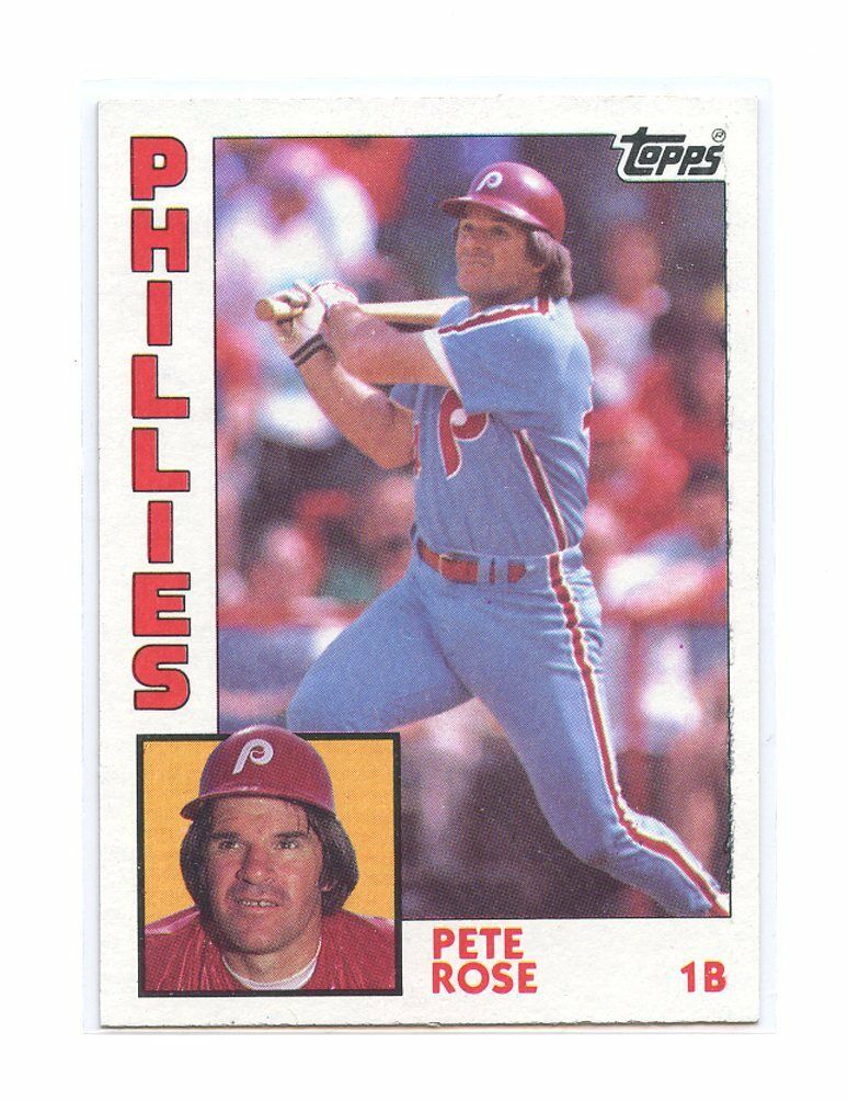 1984 Topps #300 Pete Rose Philadelphia Phillies Card Image 1