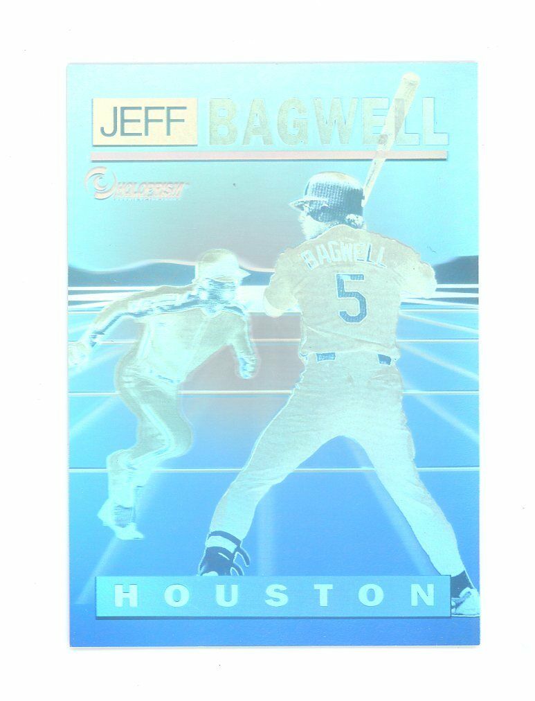 1992 Holoprism #R4 Jeff Bagwell Batting Hologram Houston Astros Card Image 1