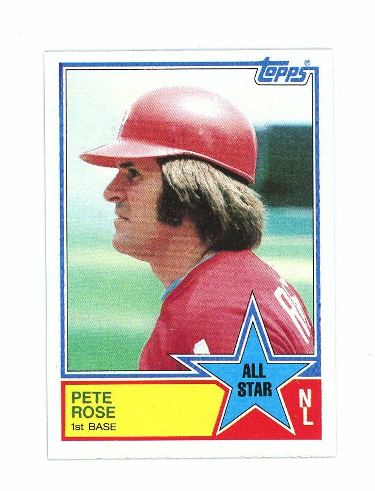 1983 Topps All Star #397 Pete Rose Philadelphia Phillies 1st Base Card Image 1