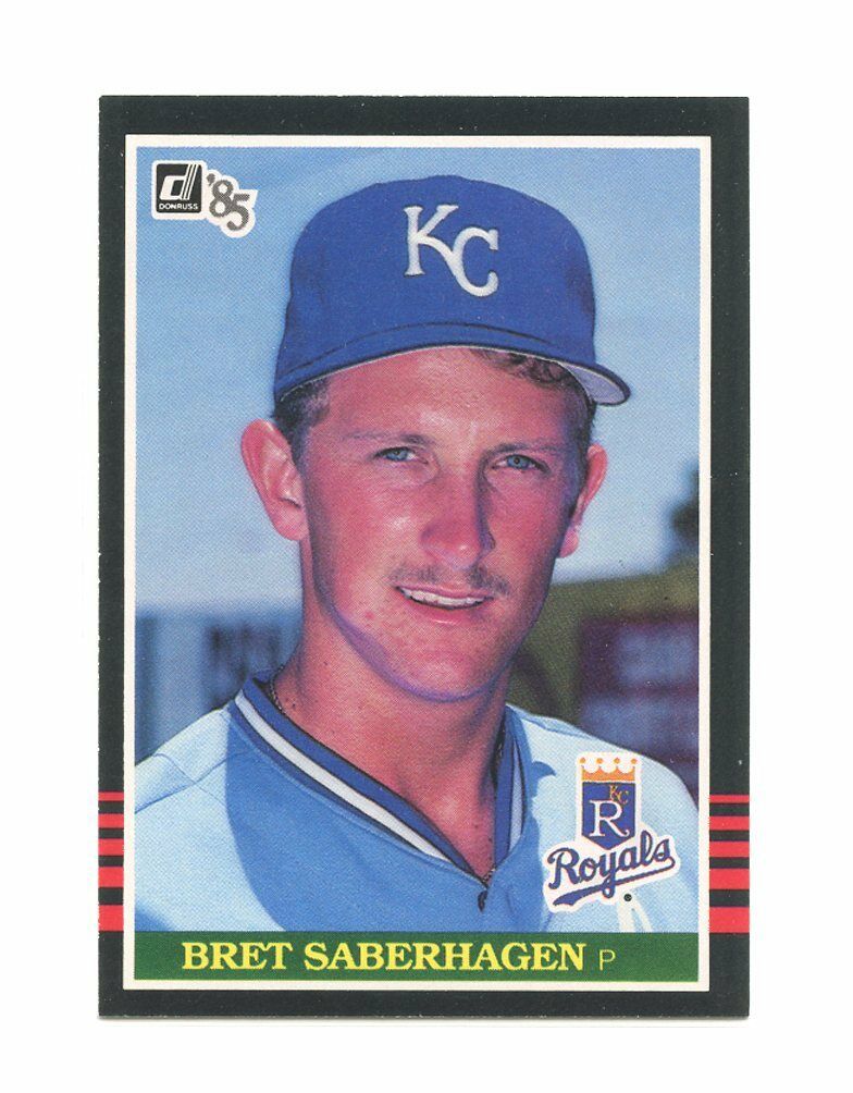 1985 Donruss #222 Bret Saberhagen Kansas City Royals Rookie Card Image 1