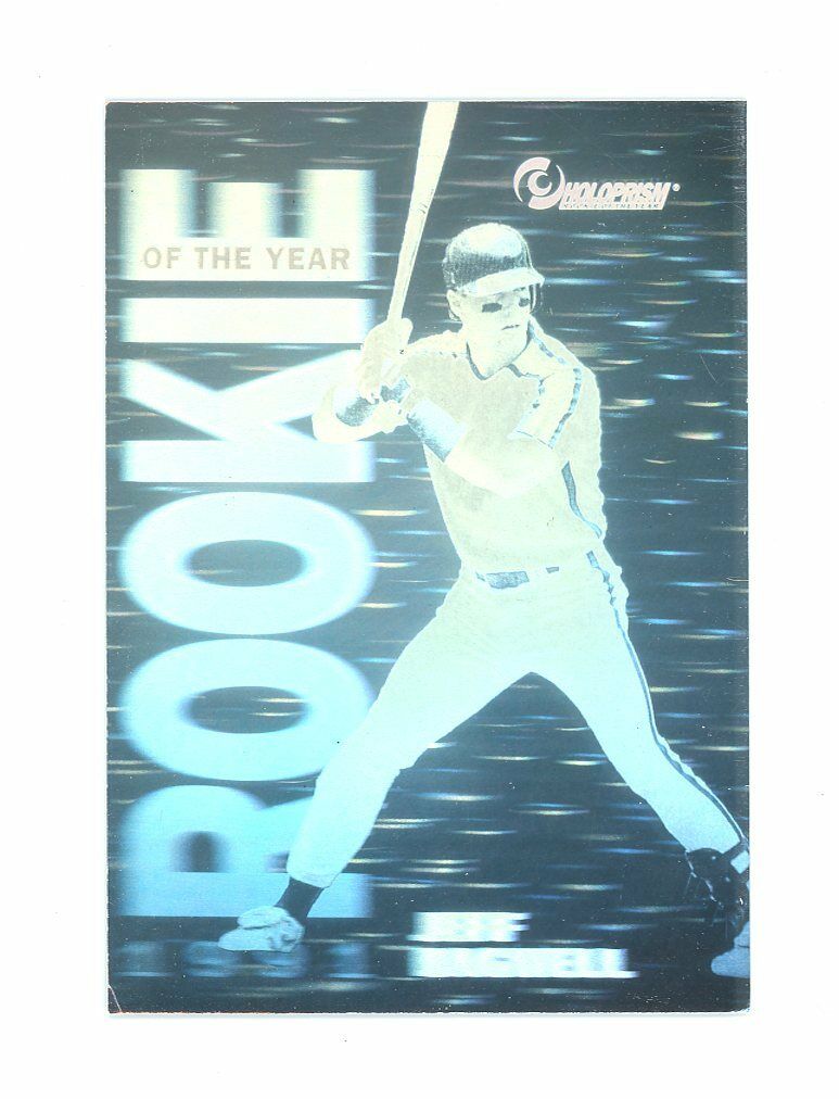 1992 Holoprism #R1 Jeff Bagwell 1991 Rookie of the Year Hologram Astros Card Image 1