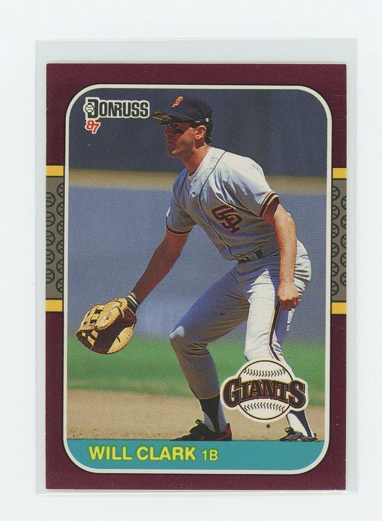 1987 Donruss Opening Day #96 Will Clark Giants Rookie Card Image 1