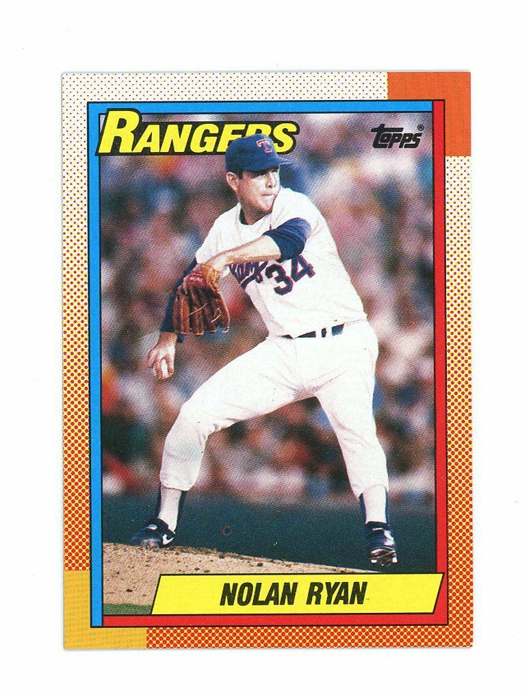 1990 Topps #1 Nolan Ryan Texas Rangers Card Image 1