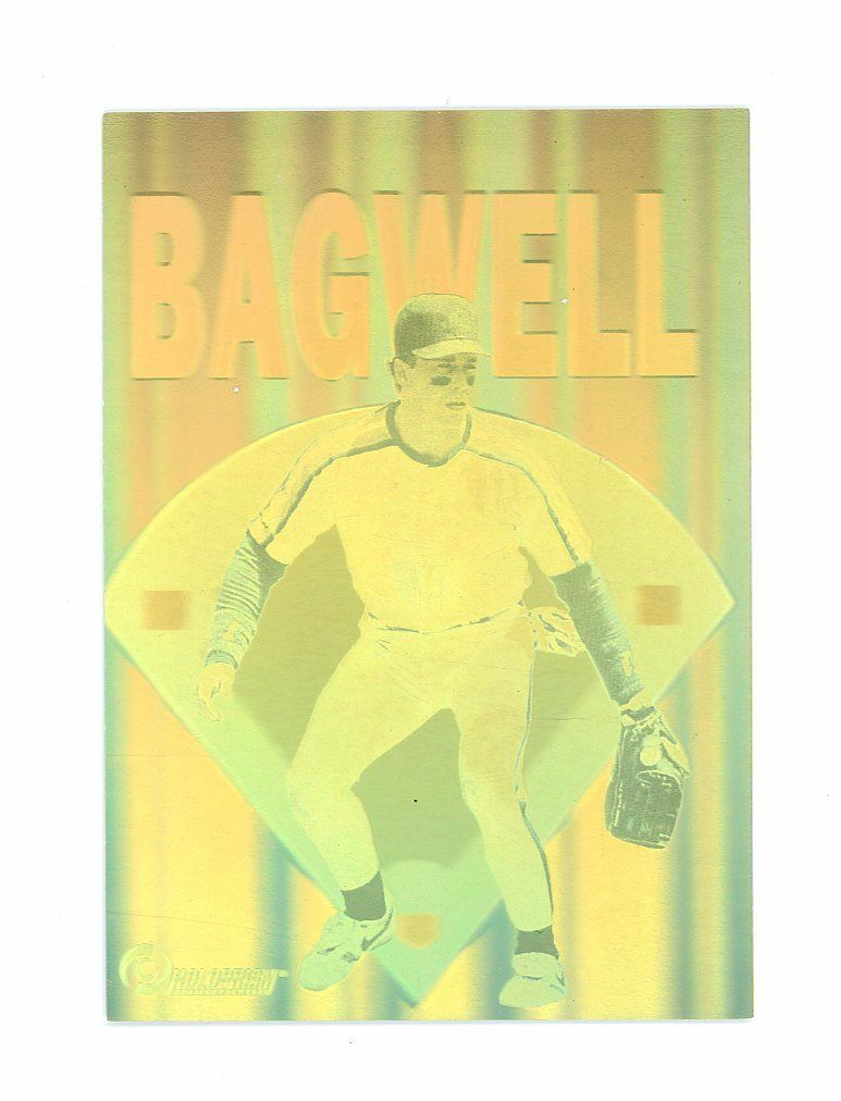 1992 Holoprism Gold #R2 Jeff Bagwell Fielding Hologram Houston Astros Card Image 1