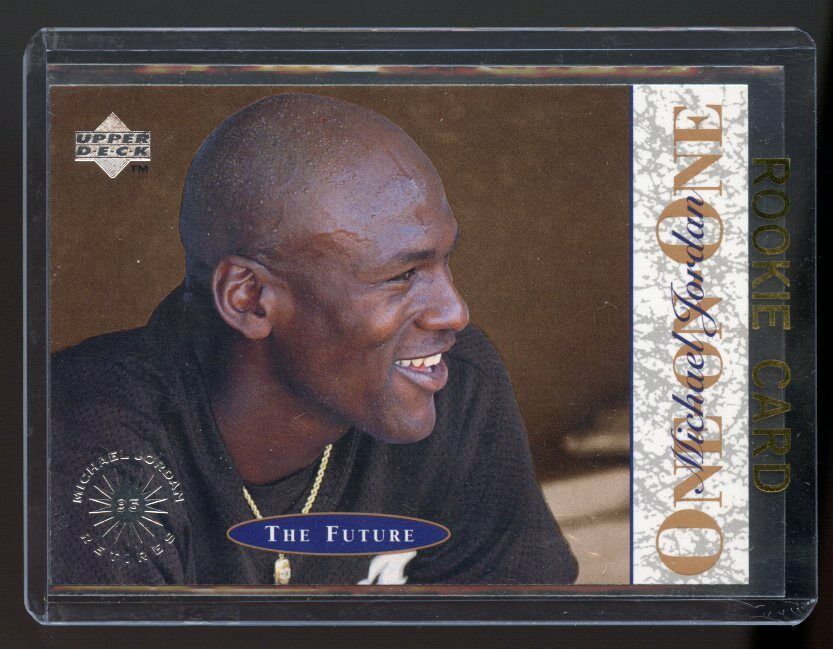 1995 Upper Deck #10 One on One Michael Jordan The Future Baseball Rookie Card Image 1