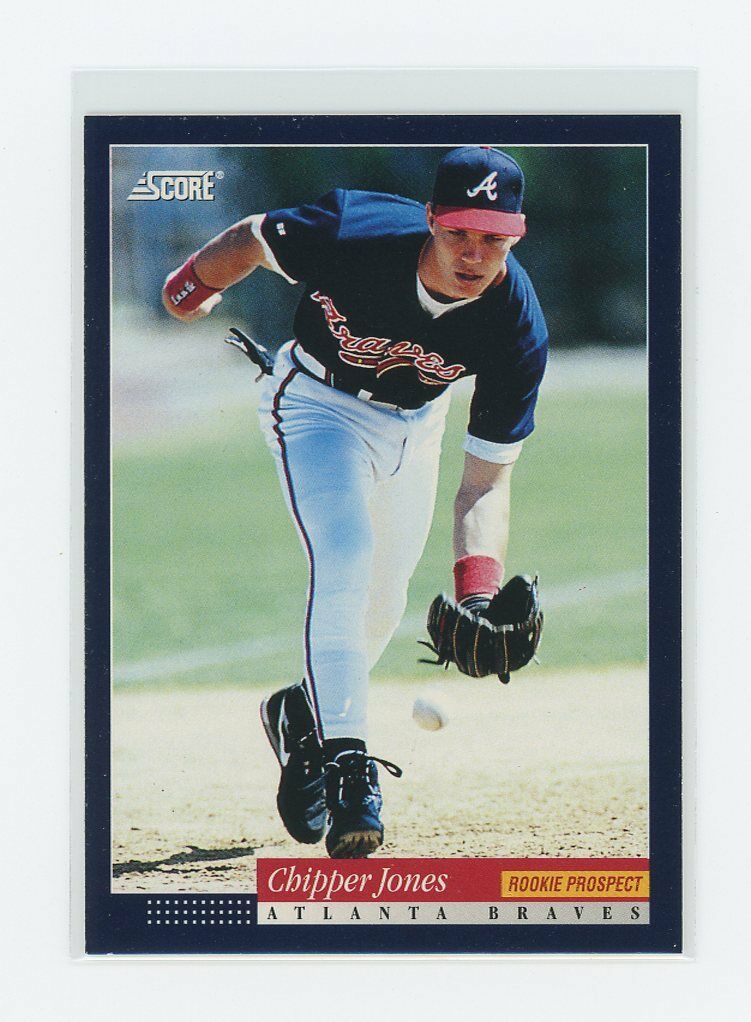 1994 Score #572 Chipper Jones Braves Rookie Card Image 1