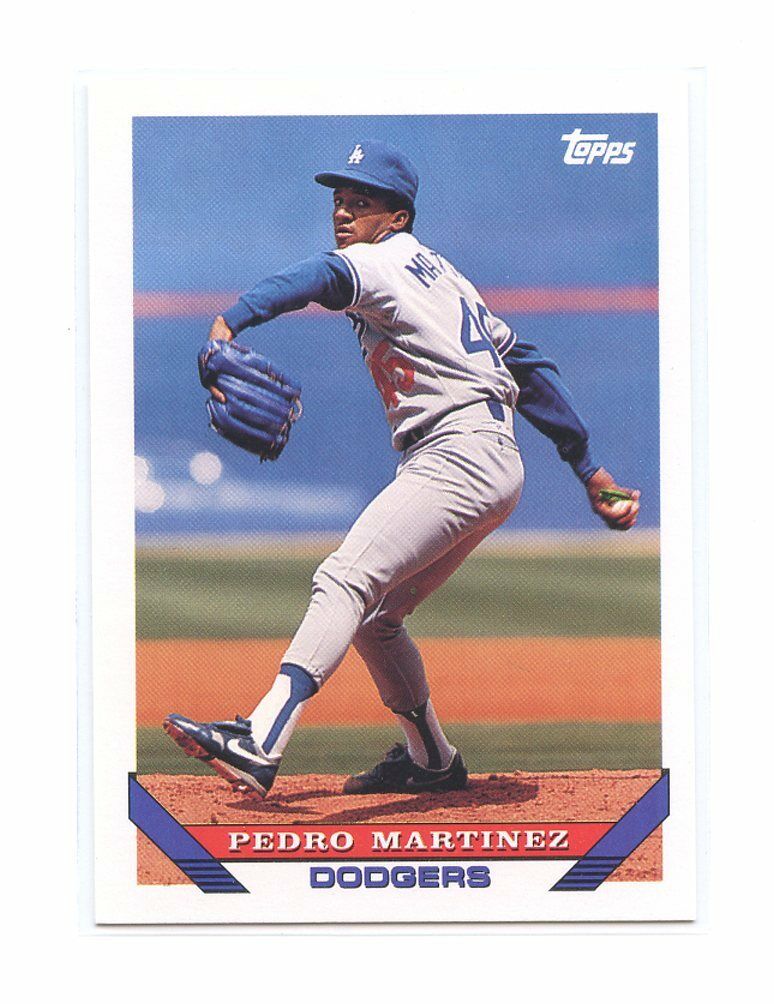 1993 Topps #557 Pedro Martinez Los Angeles Dodgers Rookie Card Image 1