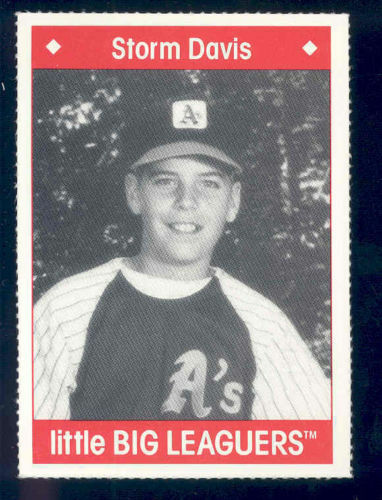 1990 Little Big Leaguers Storm Davis Athletics Little League Photo Image 1