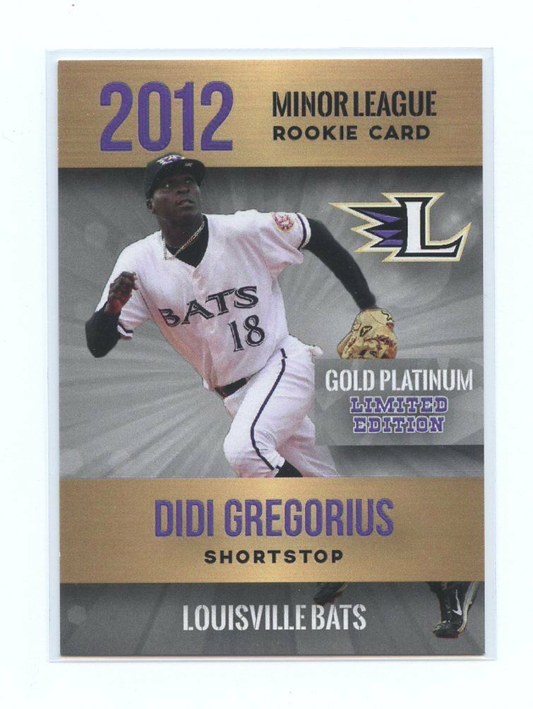 2012 Rookie Phenoms Didi Gregorius Golf Platinum Louisville Bats Rookie Image 1