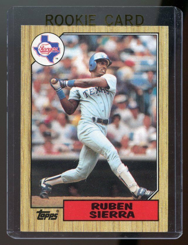 1987 Topps #261 Ruben Sierra Texas Rangers Rookie Card Image 1