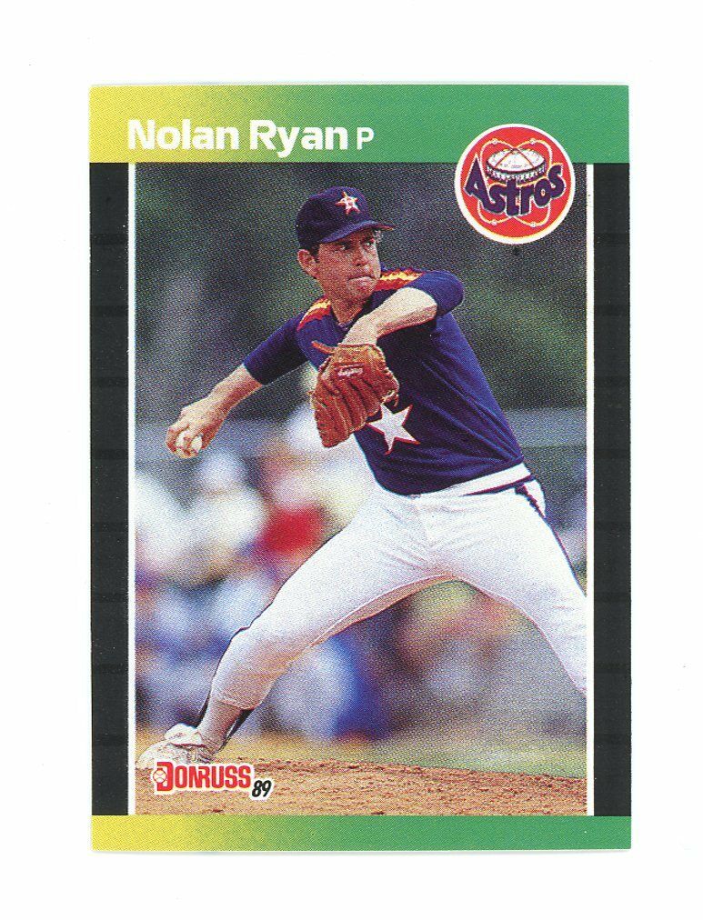 1989 Donruss #154 Nolan Ryan Last Houston Astros Card Image 1