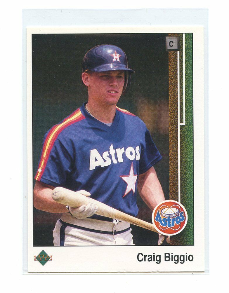 1989 Upper Deck #273 Craig Biggio Houston Astros Rookie Card Image 1