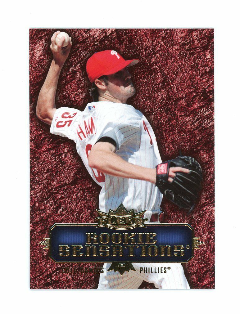 2007 Fleer Rookie Sensations #RSCH Cole Hamels Phillies Rookie Card Image 1