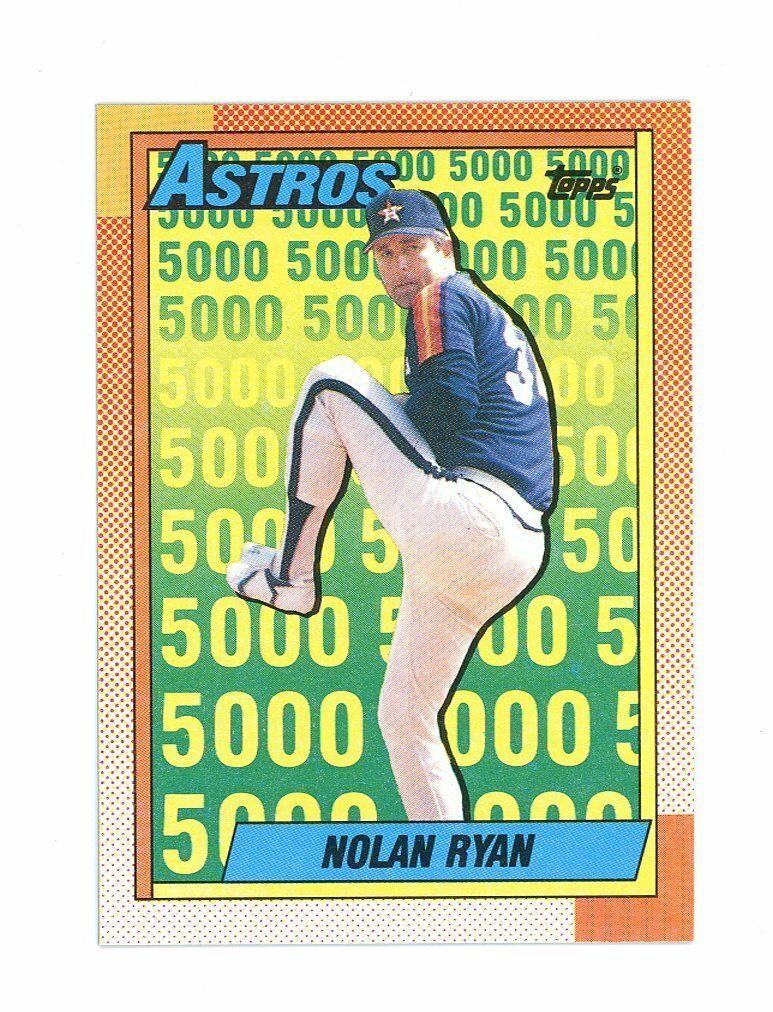 1990 Topps #4 Nolan Ryan The Astros Years Card Image 1