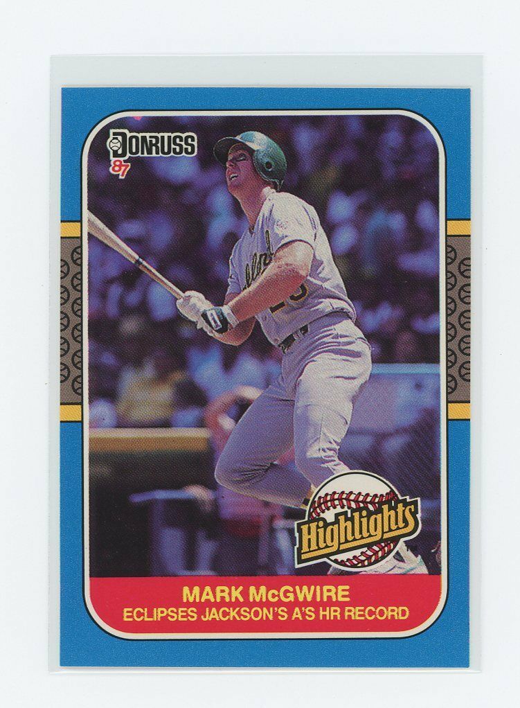 1987 Donruss #46 Mark McGwire Baseball Card - Rated Rookie