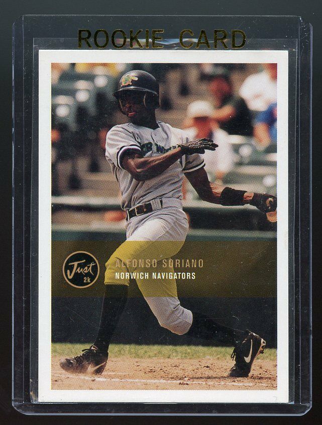 2000 Just Minors Alfonso Soriano Yankees Rookie Card Image 1