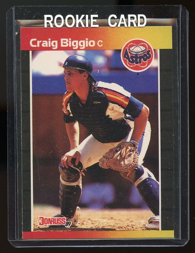 1989 Donruss #561 Craig Biggio Houston Astros Rookie Card Image 1