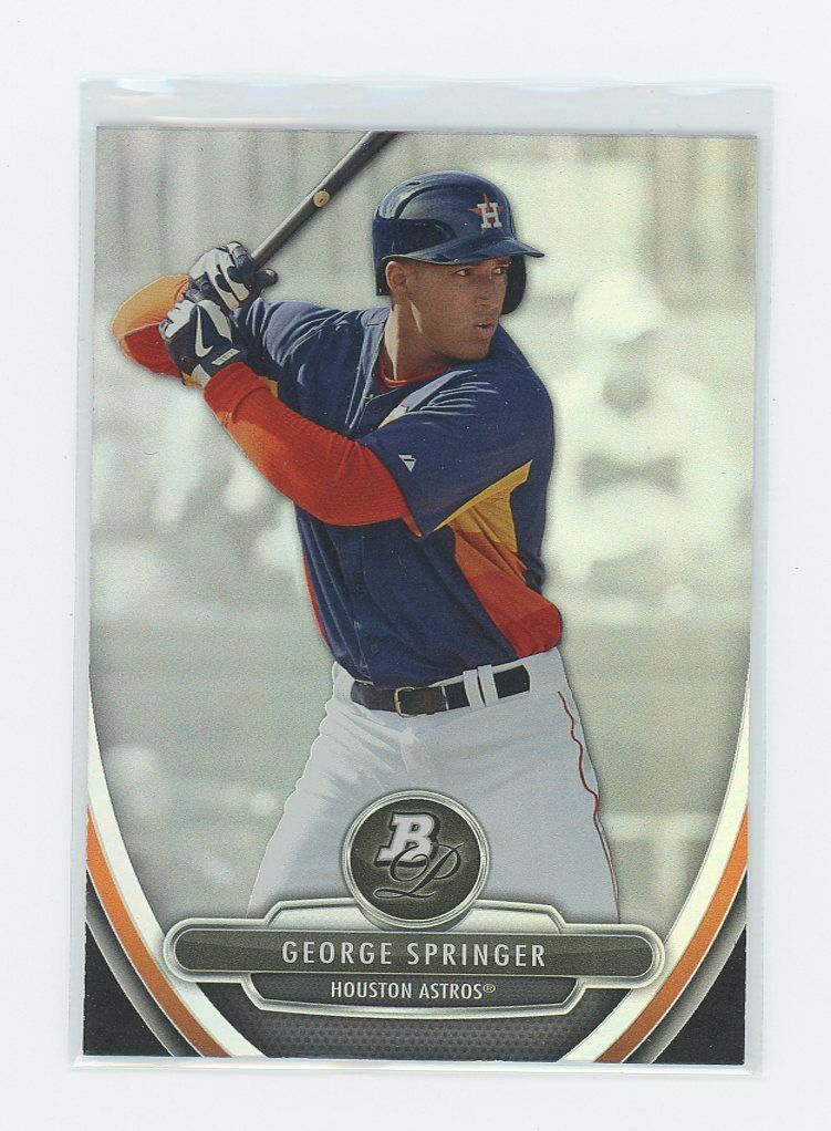 2013 Bowman Platinum #BPP38 George Springer Astros Rookie Card Image 1