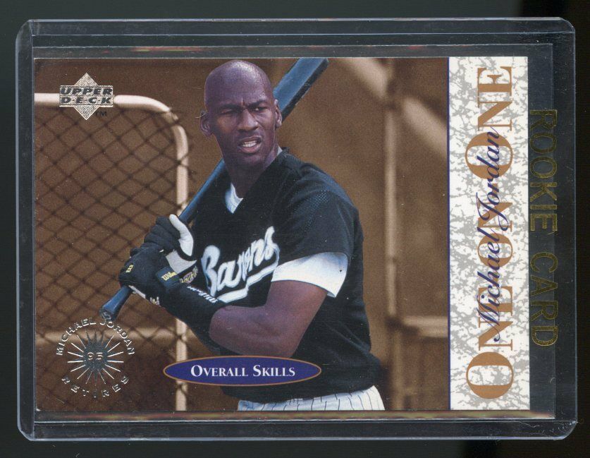 1995 Upper Deck #5 One on One Michael Jordan Overall Skill Baseball Rookie Card Image 1