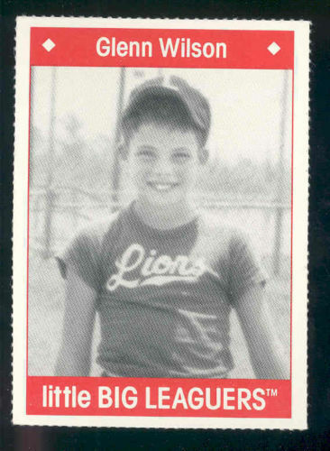 1990 Little Big Leaguers Glenn Wilson Astros Little League Photo Image 1