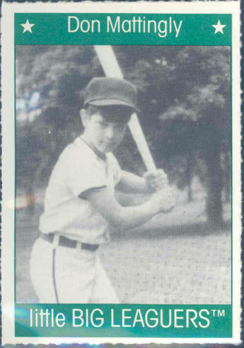 1991 More Little Big Leaguers Don Mattingly Yankees Little League Photo Image 1