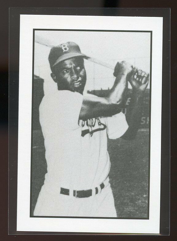 1984 Gallaso Baseball Collector Series #7 Jackie Robinson Brooklyn Dodgers Image 1