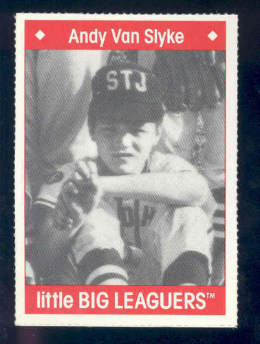 1990 Little Big Leaguers Andy Van Slyke Pirates Little League Photo Image 1