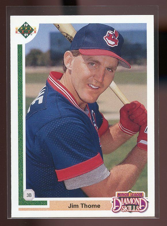 1991 upper deck final edition #17f JIM THOME cleveland indians ROOKIE card Image 1