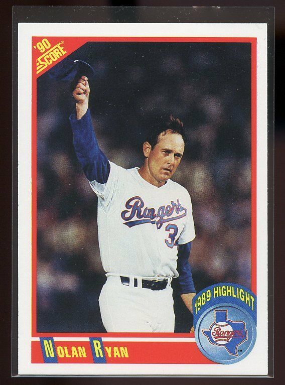 1990 score #696 NOLAN RYAN HL texas rangers Image 1