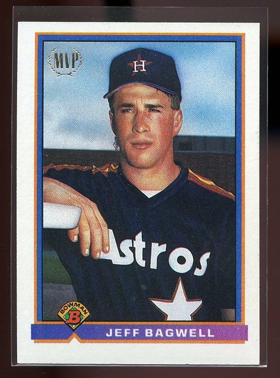 1991 bowman #193 JEFF BAGWELL houston astros ROOKIE card Image 1