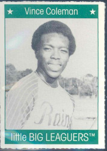 1991 More Little Big Leaguers Vince Coleman Cardinals Little League Photo Image 1