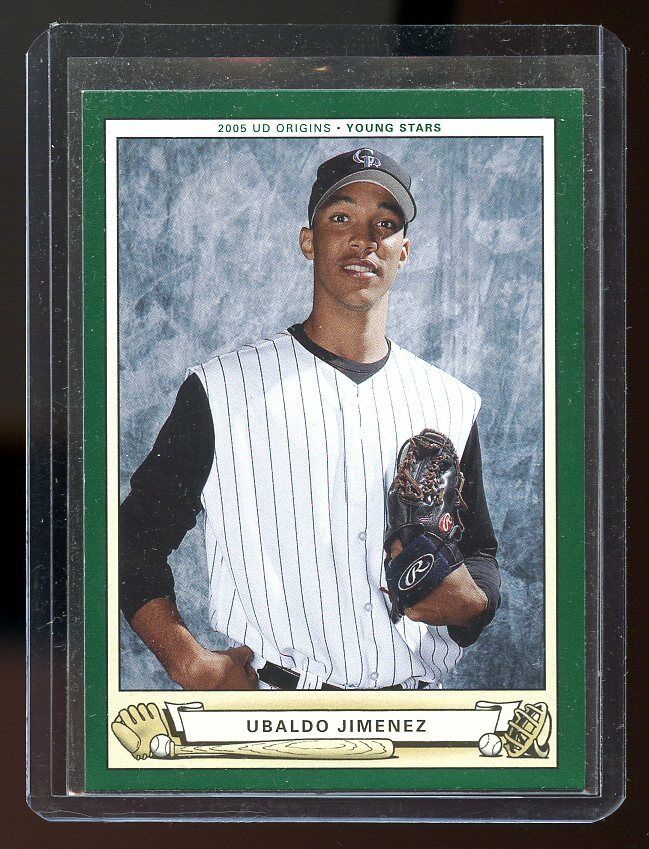 2005 Upper Deck Origins Young Stars #284 Ubaldo Jimenez Colorado Rockies RC Image 1