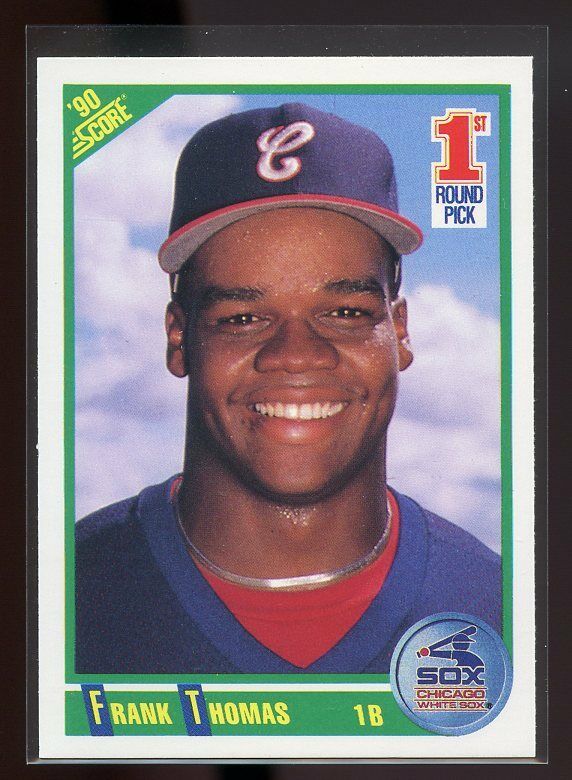 1990 score #663 FRANK THOMAS chicago white sox ROOKIE card Image 1