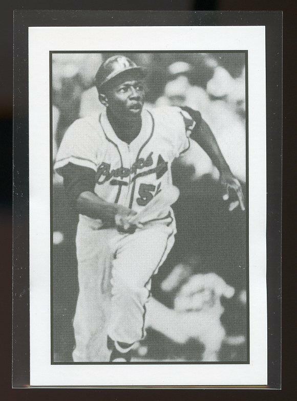 1984 Gallaso Baseball Collector Series #18 Hank Aaron Milwaukee Braves Image 1