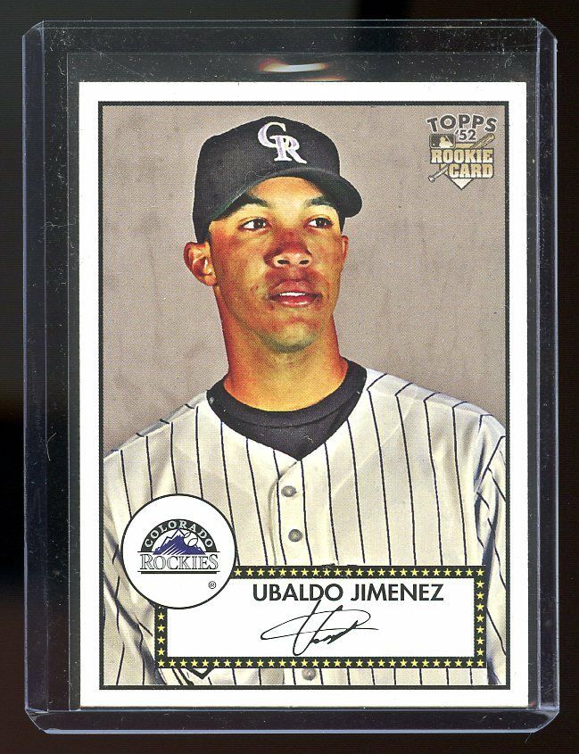 2007 Topps 52 #160 Ubaldo Jimenez Colorado Rockies Rookie Card Image 1