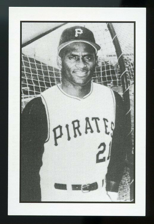 1984 Gallaso Baseball Collector Series #1 Roberto Clemente Pittsburgh Pirates Image 1