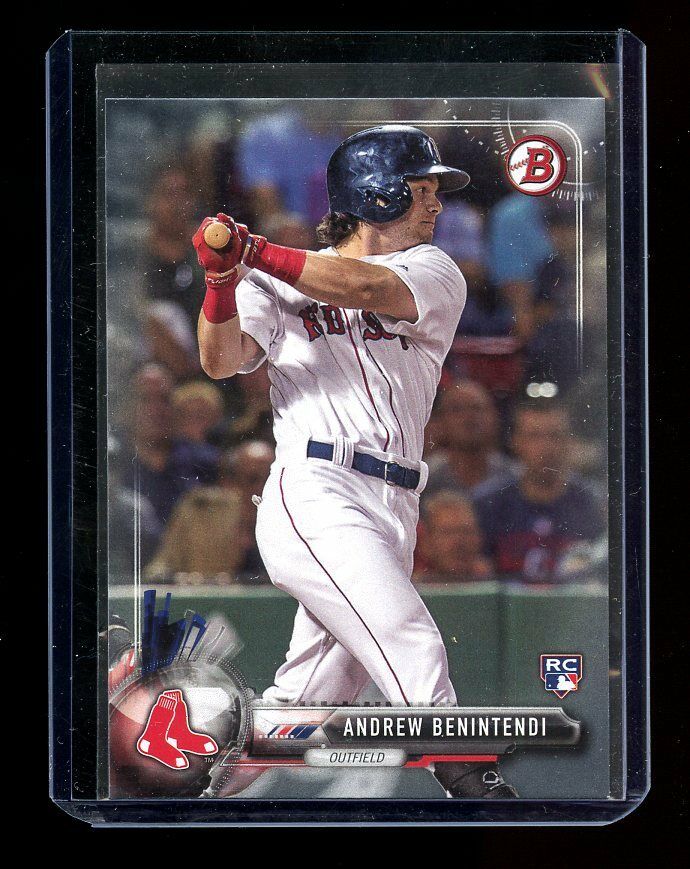 2017 Bowman #23 Andrew Benintendi Boston Red Sox Rookie Card Image 1