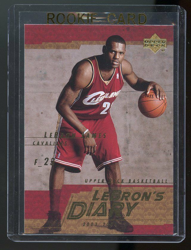 2003-04 Upper Deck Lebron's Diary Lebron James #LJ13 Rookie Card Image 1