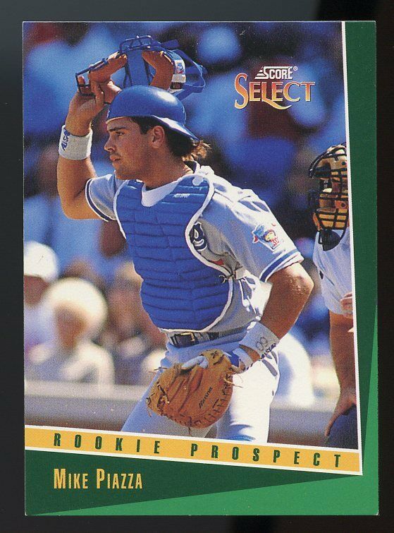 1993 select #347 MIKE PIAZZA los angeles dodgers ROOKIE card Image 1