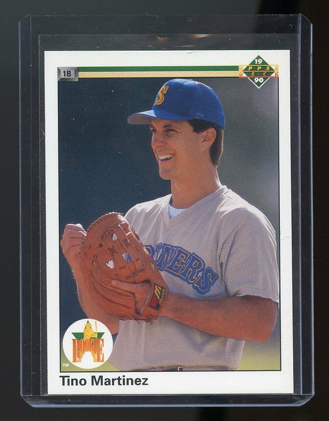 1990 Upper Deck #37 Tino Martinez Seattle Mariners Rookie Card Image 1