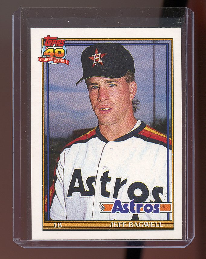 1991 Topps Traded #4T JEFF BAGWELL Houston Astros ROOKIE card Image 1