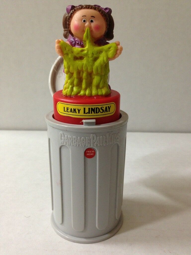 1985 Topps Imperial Toys GARBAGE PAIL KIDS LEAKY LINDSAY Pop-Up GPK Image 1