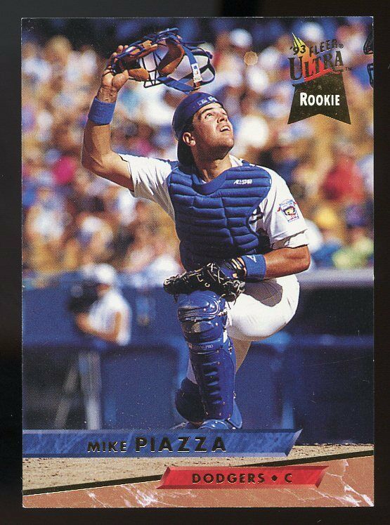 1993 ultra #60 MIKE PIAZZA los angeles dodgers ROOKIE card Image 1