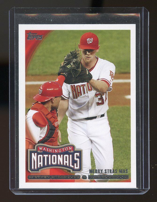 2010 Topps Update #US274 Stephen Strasburg Washington Nationals Rookie Card Image 1