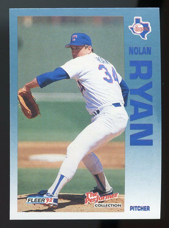 1992 fleer citgo the performer #1 NOLAN RYAN texas rangers Image 1