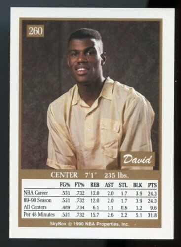 1990-91 SkyBox #260 David Robinson First SkyBox Card Image 2