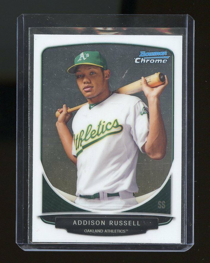 2013 Bowman Chrome Draft TP #TP-25 Addison Russell Oakland A's Rookie Card Image 1