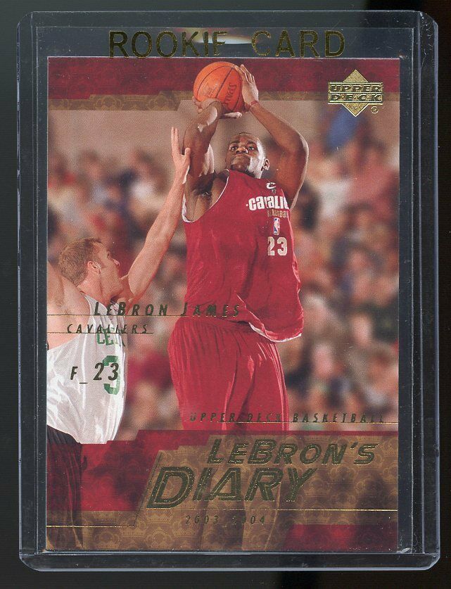 2003-04 Upper Deck Lebron's Diary Lebron James #LJ7 Rookie Card Image 1