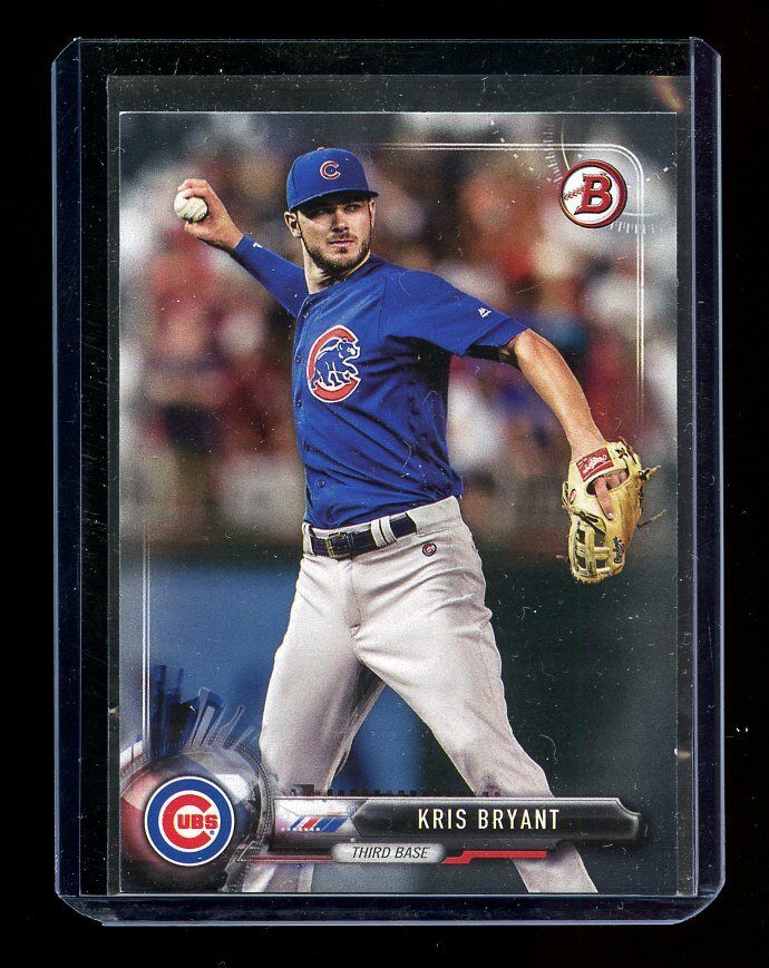 2017 Bowman #1 Kris Bryant Chicago Cubs Third Year Player Card Image 1