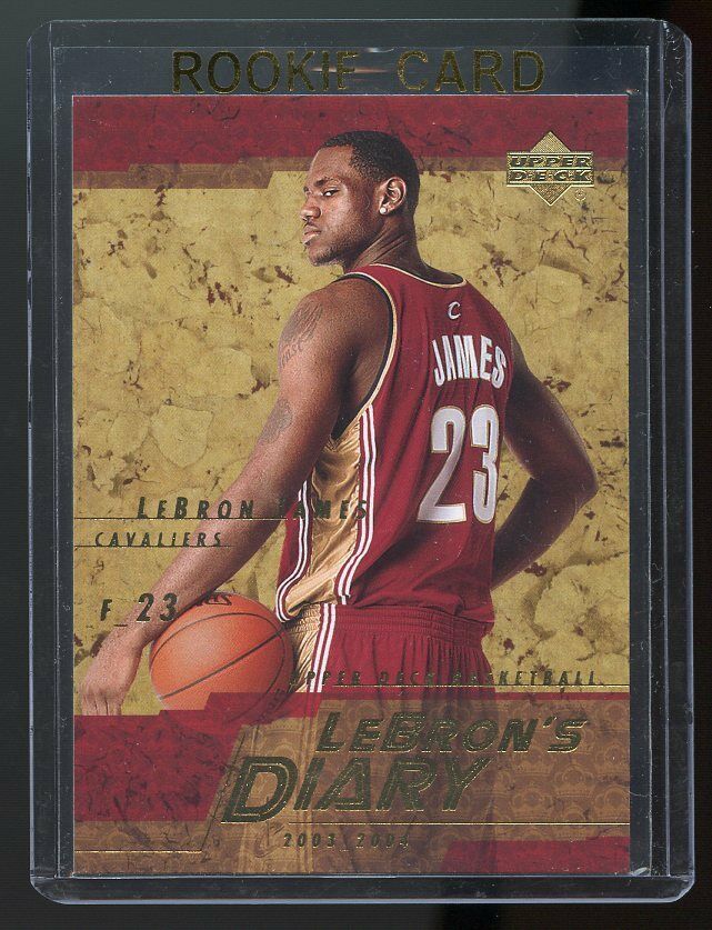 2003-04 Upper Deck Lebron's Diary Lebron James #LJ9 Rookie Card Image 1